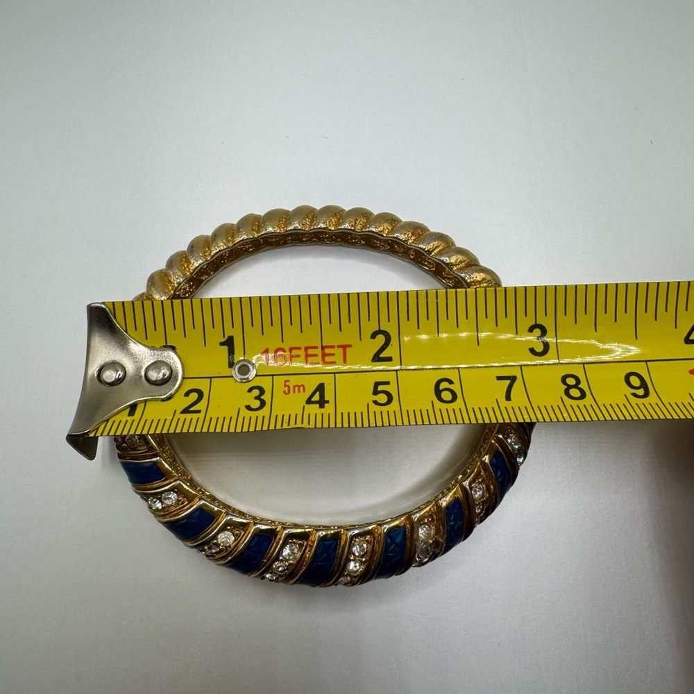 Camrose & Kross JBK Gold and Blue Bangle Bracelet - Picture 11 of 12